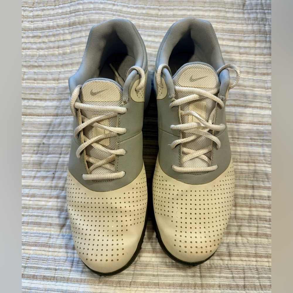 Nike Lunar Control Women’s Golf Shoes Size 6.5 | White & Gray | Spiked - Picture 4 of 9